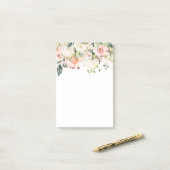 bloem, roze roze roze roze, lentbloemen post-it® notes (Op bureau)