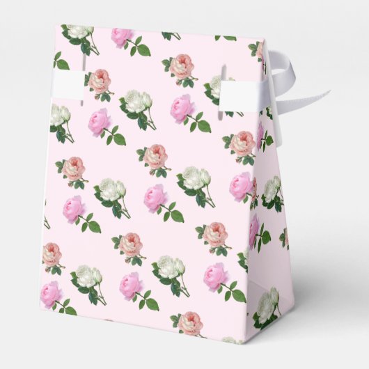 Bloem Roze Rozen Dank U Bedankdoosjes (Achterkant)