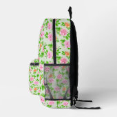 Bloem Roze Rozen Patroon Bedrukte Rugzak (Rechts)
