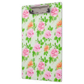 Bloem Roze Rozen Patroon Klembord (Links)