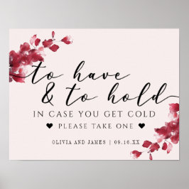 Bloem Roze Te Trouwen Trouwsign Poster