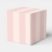 Bloem roze tropische streep bruiloft bedankdoosjes (Achterkant)