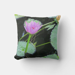 Bloem  Roze Water Lily Bloom Floral Kussen