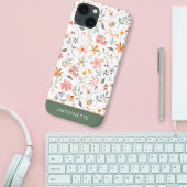 Bloem Roze Wilde Bloem iPhone Hoesje