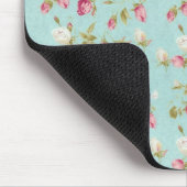 bloem rozen blauw shabby roos bloemen muismat (Hoek)