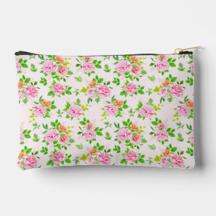 Bloem Rozen Bloemen met Bladeren Patroon-23656 Etui