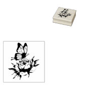 Bloem Rubberstempel (Gestempeld)