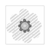 Bloem rubberstempel (Afrduk)