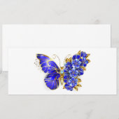 Bloem Saffier Vlinder Aankondiging (Voorkant / Achterkant)