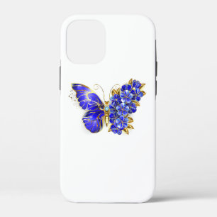 Bloem Saffier Vlinder Case-Mate iPhone Case