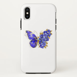 Bloem Saffier Vlinder Case-Mate iPhone Case