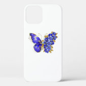 Bloem Saffier Vlinder Case-Mate iPhone Case (Achterkant)