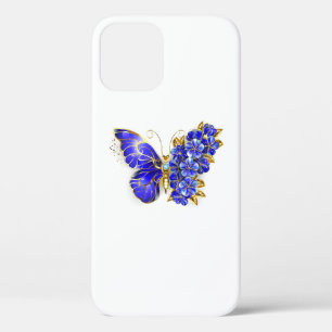 Bloem Saffier Vlinder Case-Mate iPhone Case