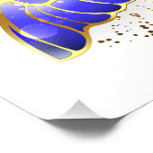 Bloem Saffier Vlinder Foto Afdruk (Hoek)