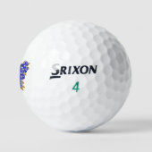 Bloem Saffier Vlinder Golfballen (Logo)