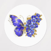 Bloem Saffier Vlinder Labels (Design 1)