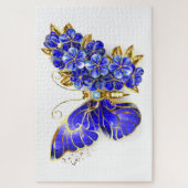 Bloem Saffier Vlinder Legpuzzel (Verticaal)
