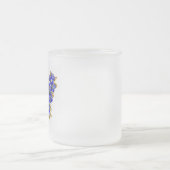 Bloem Saffier Vlinder Matglas Koffiemok (Center)