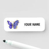 Bloem Saffier Vlinder Naamplaatje (In situ)