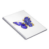 Bloem Saffier Vlinder Notitieboek (Rechterzijde)