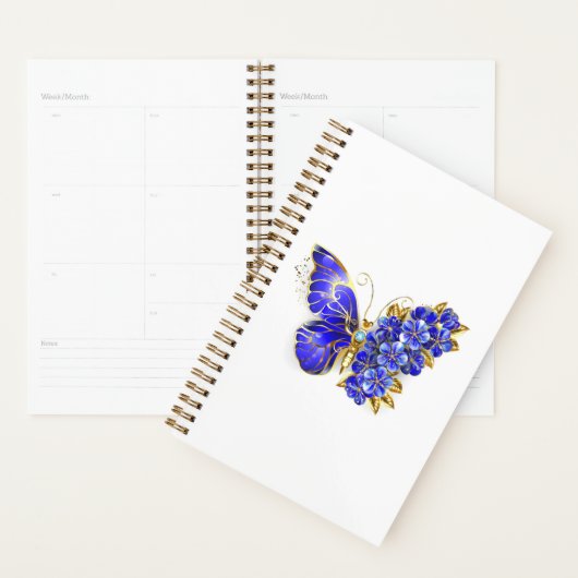 Bloem Saffier Vlinder Planner (Display)