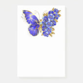 Bloem Saffier Vlinder Post-it® Notes (Voorkant)