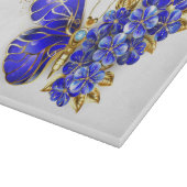 Bloem Saffier Vlinder Snijplank (Hoek)