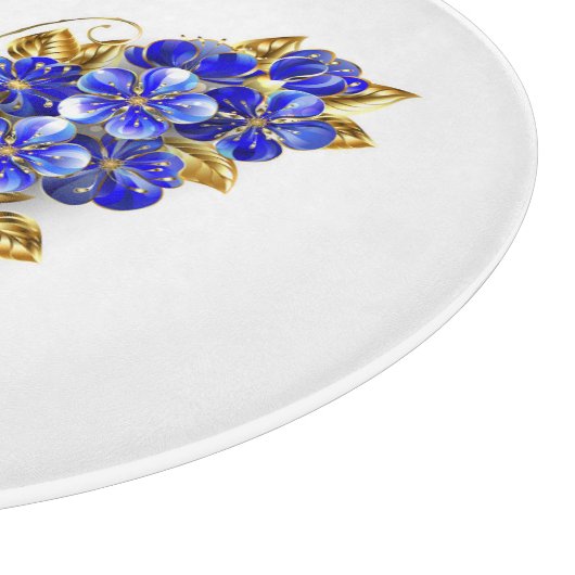 Bloem Saffier Vlinder Snijplank (Hoek)