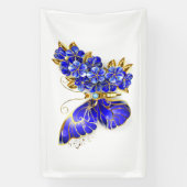 Bloem Saffier Vlinder Spandoek (Verticaal)