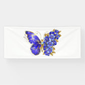 Bloem Saffier Vlinder Spandoek (Horizontaal)