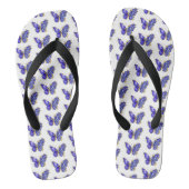 Bloem Saffier Vlinder Teenslippers (Voetbed)