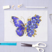 Bloem Saffier Vlinder Tissuepapier (Craft)