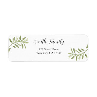 Bloem Salie Blad Retouradres Label