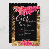 Bloem samenvoegen Uitnodiging (Voorkant / Achterkant)