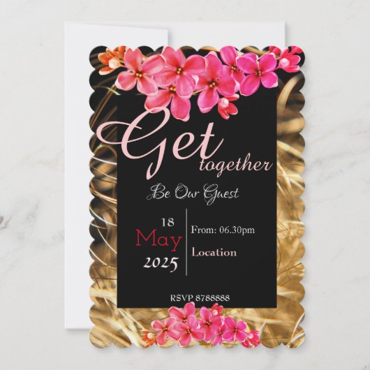 Bloem samenvoegen Uitnodiging (Voorkant)