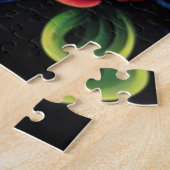 Bloem schedel puzzel legpuzzel (Zijkant)