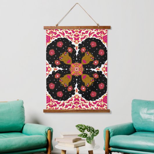 Bloem Schoonheid Hangend Wandkleed (Woonkamer)