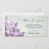 Bloem Sering THANK YOU Grijs | FOTO Bedankkaart (Voorkant)