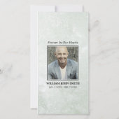 Bloem Sering THANK YOU Grijs | FOTO Bedankkaart (Achterkant)