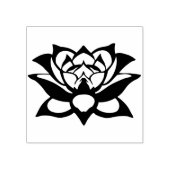 bloem silhouet kunst stempel (Afrduk)