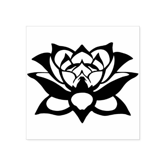 bloem silhouet kunst stempel (Afrduk)