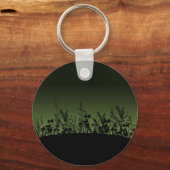 Bloem Silhouetten Sleutelhanger (Voorkant)