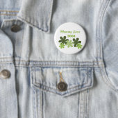  bloem sinds Button, groen Ronde Button 5,7 Cm (In situ)