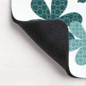  bloem sinds Mousepad, Blauwgroen Muismat (Hoek)