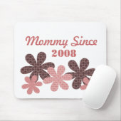  bloem sinds Mousepad, Bourgogne Muismat (Met muis)