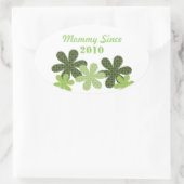  bloem sinds ovaal Sticker (Tas)