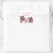  bloem sinds vierkante Stickers (Tas)