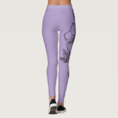 Bloem Sjabloon Leggings (Achterkant)