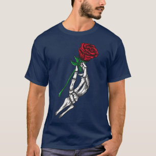 Bloem, Skelethandbedekking Red Rose T-shirt