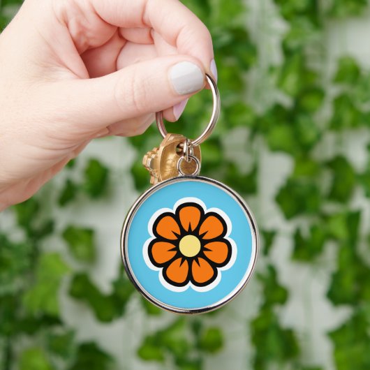 Bloem Sleutelhanger (Hand)